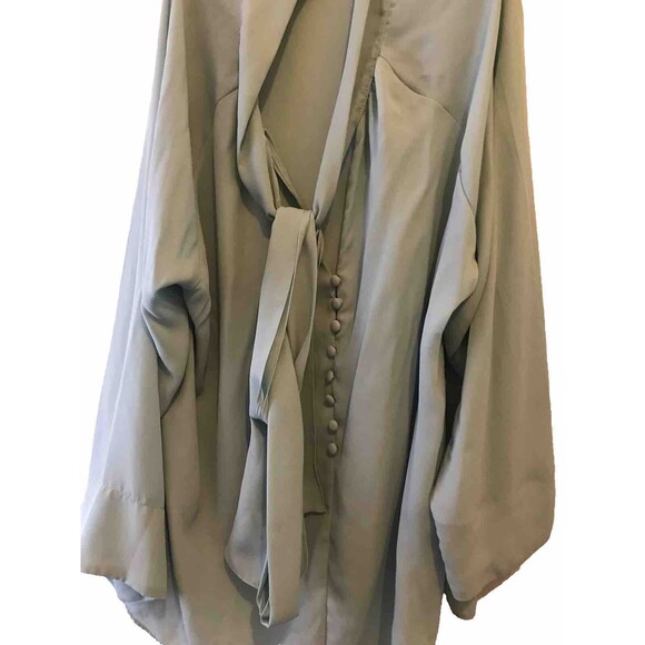 Eva Mendes Women’s Blouse Mint Green Color Size XL - Picture 1 of 11